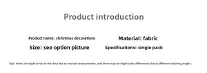 Specifications of red velvet Christmas bow hanging ornament made of fabric material