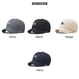 Quick-dry short brim sun hats for men and women in grey, black, beige and navy colors