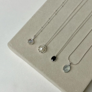 Collana Con Pendente In Rame Minimalista Cuore Perla Artificial Sintetica Pietra Preziosa Placcato Argento Gioielli Eleganti Donna