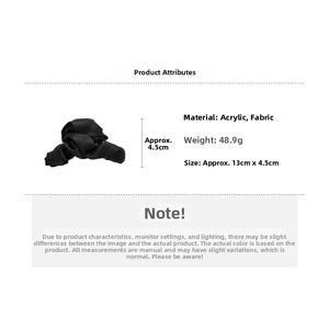 Detail view of large black satin hair claw clip with size dimensions 13cm by 4.5cm
