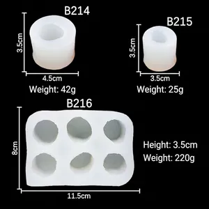3D marshmallow silicone mold set for candles and chocolate on a black background