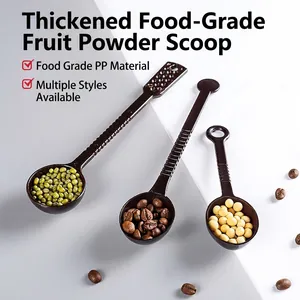 Measuring Scoop Long Handle Plastic 304 Stainless Steel Spoon For Coffee Powder Milk Powder Seasoning