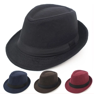 Chapeau Fedora Style Britannique Vintage Pour Hommes Femmes Feutre De Laine Jazz Avec Ruban Couleur Unie Chaud Automne Hiver
