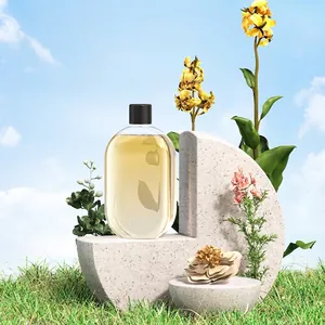 Automatic aromatherapy essential oil diffuser with natural plant extracts and clear bottle