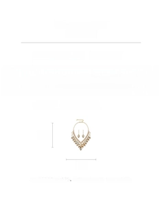 Detail view of water drop rhinestone necklace and earrings set with size and weight specs