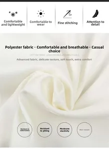 Detailed macro view of white breathable polyester fabric with anti-pilling texture