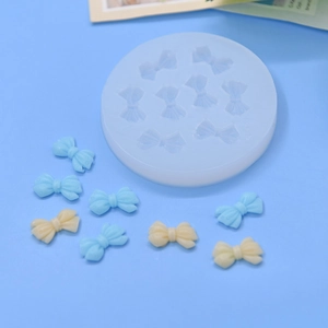 8-cavity bow knot silicone mold for DIY cake fondant and chocolate craft decoration