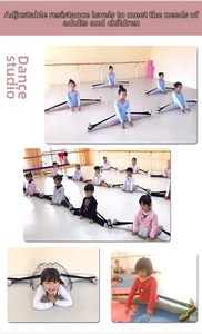 Detail of multi-loop black yoga stretch strap with numbered sections for dance flexibility