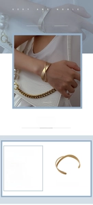 Detail view of matte gold crisscross open bangle with 60mm inner diameter and minimalist copper finish