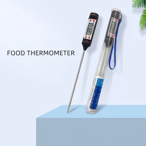 Digital Food Thermometer Stainless Steel Probe LCD Instant Read Cooking Kitchen BBQ Meat Oil Milk Temperature Meter