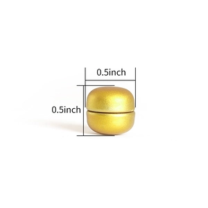 Polished golden 0.5-inch magnetic scarf buckle with dimension marks for women