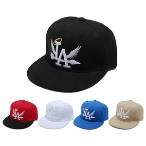 Snapback Baseballkappe Acryl Bestickte Buchstaben Flügel Heiligenschein Street Hip Hop Unisex Flache Krempe Hut