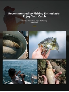 Polarized fishing sunglasses showing clear vision for catching fish in outdoor scenarios