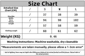Tabella delle taglie dettagliata per cardigan in maglia a girocollo con cintura