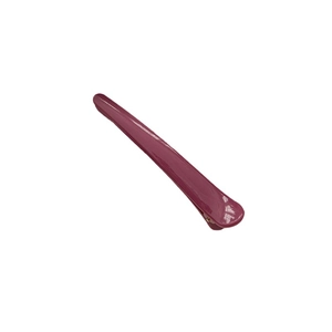 Seamless dusty pink duckbill hair clip with glossy finish for styling and makeup
