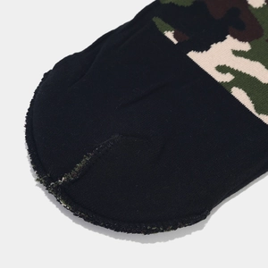 Unisex camouflage jacquard knit beanie hat with premium stitching and thermal texture