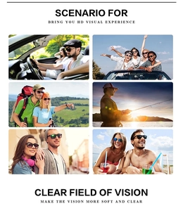 Sunglasses for driving and beach outings with HD vision lenses and trendy double bridges