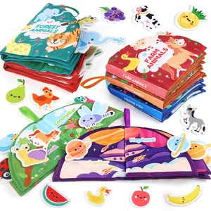 Libro Silencioso Para Bebé De Tela Suave Interactivo Juguete Sensorial Montessori Resistente A Desgarros Lavable Educativo