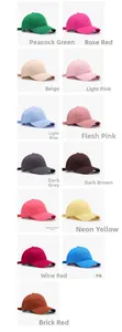 Collection of adjustable soft cotton baseball caps available in thirteen vibrant colors