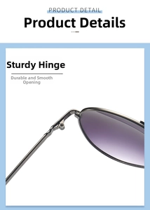 Detail view of precise metal hinges and purple gradient lenses on stylish sunglasses