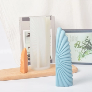 DIY large bull horn shell silicone mold for handcrafted aromatherapy candles and crafts