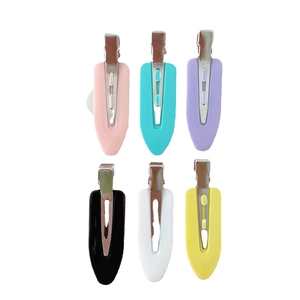 Lot de 6 pinces à cheveux sans trace aux couleurs macaron et fini mat élégant