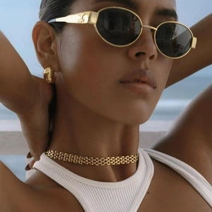 Stainless Steel Necklace And Bracelet Jewelry Hip Hop Flat Link Watchband Chain For Men Women Non Tarnish