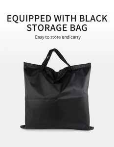 Bolsa de almacenamiento de nailon negro con asas para set de golf, fácil de transportar