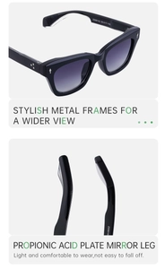 Detailed close-up of polarized sports sunglasses frame and temple design for men