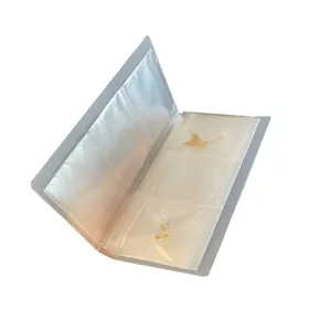 Clear PVC jewelry organizer book for anti-oxidation earring and necklace storage