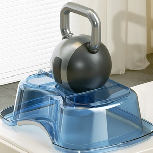 Transparent blue high-load hair washing basin stand with durable heavy-duty support