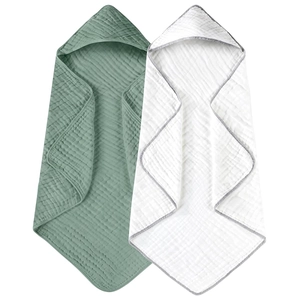 Baby Hooded Bath Towel Multi Layer Cotton Muslin Soft Absorbent Infant Cloak Swaddle Blanket Breathable Newborn Essentials