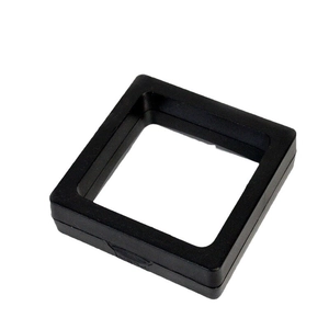 Square black PE film suspension box for jewelry rings and necklace display