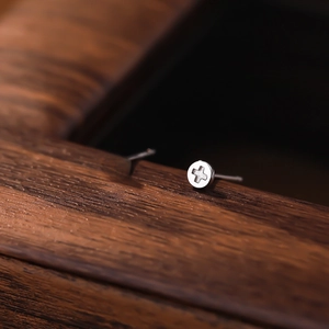 Minimalist 925 Sterling Silver Stud Earrings For Men Women Screw Head Cross Design Hypoallergenic Electroplated Jewelry