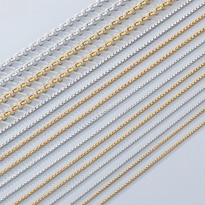 Chaînes rolo et perles en acier inoxydable 304 pour la fabrication de bijoux DIY