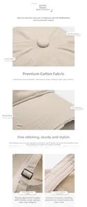 Détail de casquette beige en coton lavé avec boucle métallique et coutures renforcées