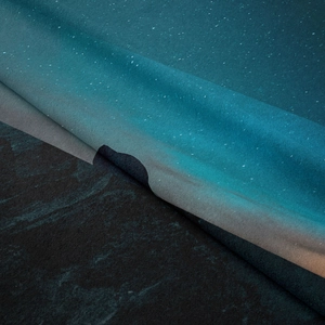 Detailed close-up showing the soft texture and galaxy stone pattern of this wall tapestry