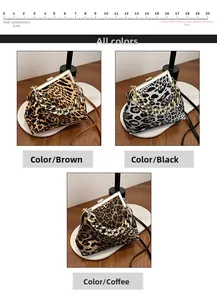 Detail of leopard print shell bag featuring vintage gold metal clasp and chunky chain handle