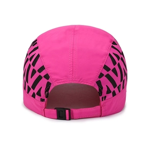 Lightweight breathable rose pink quick-dry sports baseball cap with adjustable back strap