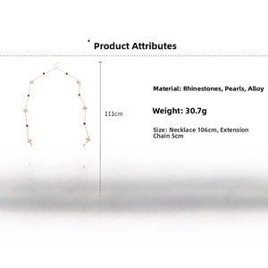 Detailed dimensions of the tiger eye cross necklace with 106cm length and 30.7g weight