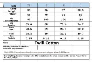 Detailed size chart for high waist striped shorts including waist and hip measurements