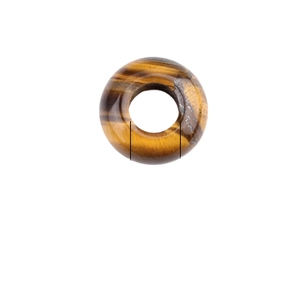 Natural Tiger Eye stone rondelle beads with 5mm large hole for DIY jewelry making