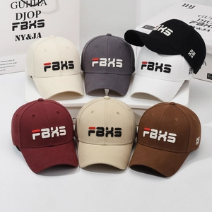 Fashionable baseball cap with FBXS 3D embroidery available in six versatile colors