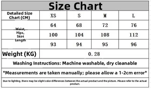Guide des tailles pour robe longue à motif paisley avec mesures en CM et conseils de lavage