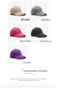 Detail of breathable quick-dry baseball caps with laser-cut holes in multiple colors