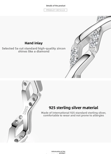 Macro view of S925 sterling silver ring showing hand-set 5A zircon and hallmark