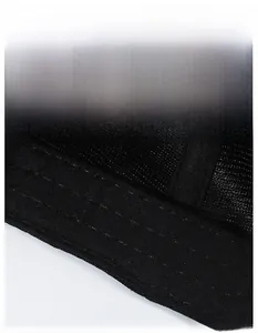 Detail of widened sweatband and breathable mesh fabric on men baseball cap