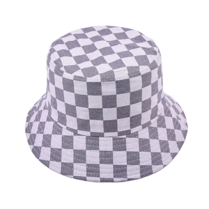 Bob classique à motif damier gris et blanc, tissu de haute qualité avec coutures précises