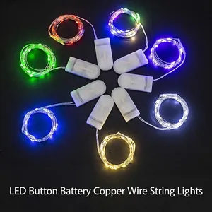 Guirlande Lumineuse LED Fil De Cuivre Flexible Étanche À Piles Pour Boîte Cadeau Gâteau Fleurs Mariage Fête