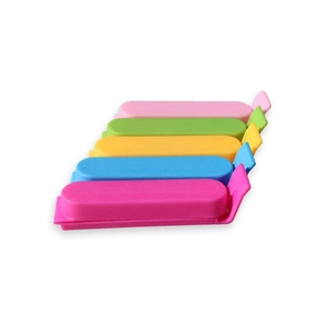 Pack of five colorful 7cm plastic food sealing clips for snack freshness and storage